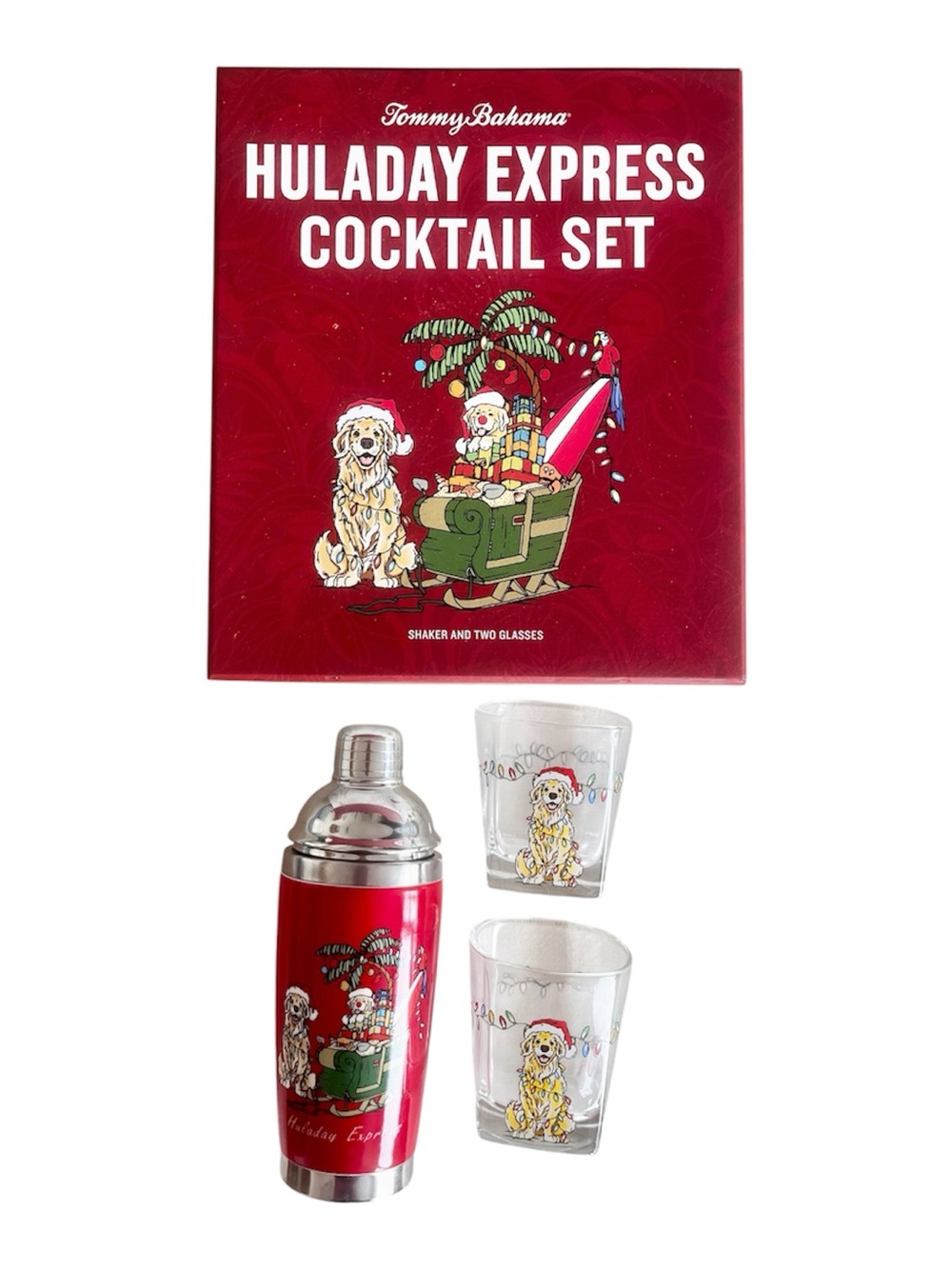Tommy Bahama Huladay Express Red Cocktail Set